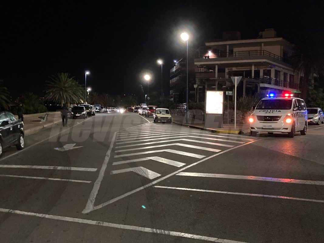 Desacatos y disturbios en Playa Mansa