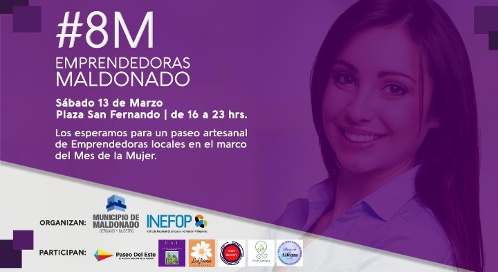 Emprendedoras realizan feria en Maldonado