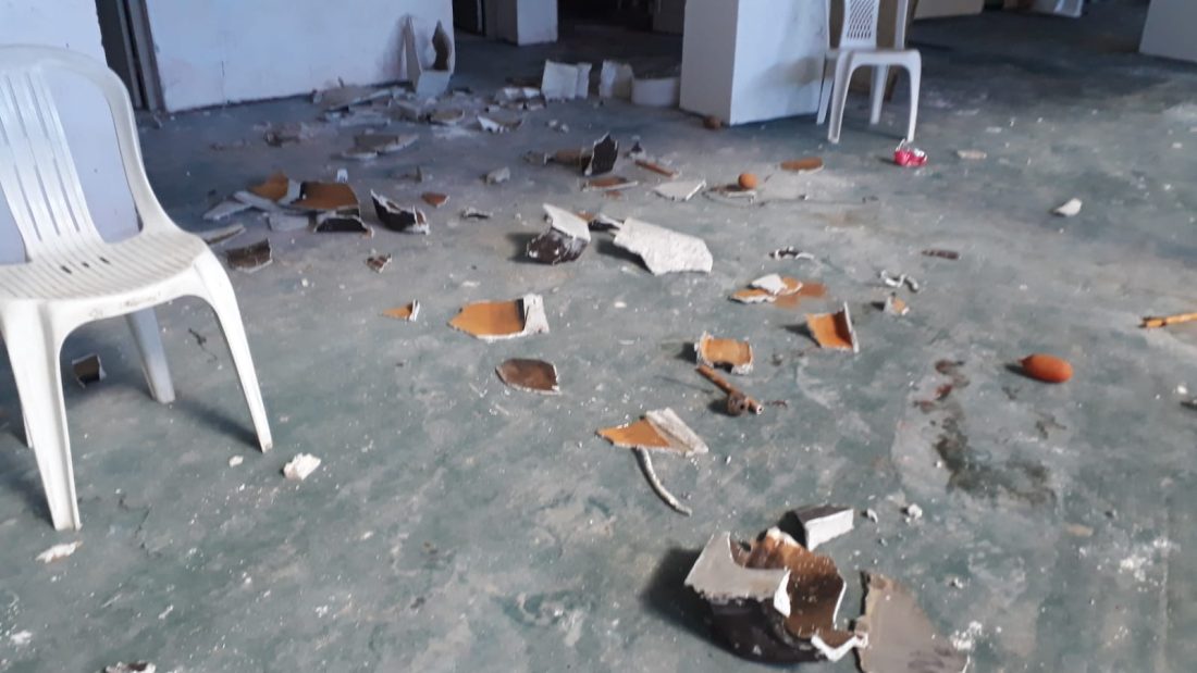 VIDEO: vandalizaron el Pabellón de Las Rosas