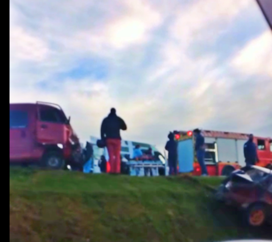 Dos vehículos colisionaron esta mañana en la ruta Perimetral