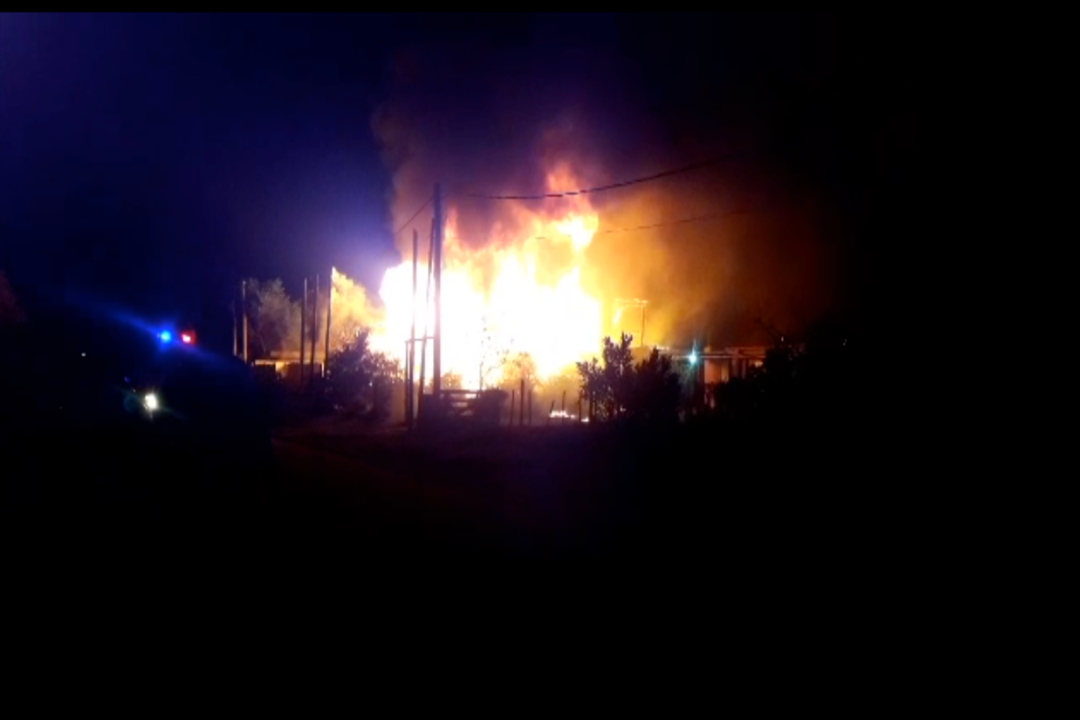 Una casa se incendió esta madrugada en el Balneario Buenos Aires