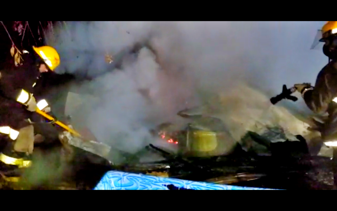 Investigan incendio en Benedetti y no se descarta que haya sido intencional. También en Aiguá bomberos hizo una intervención