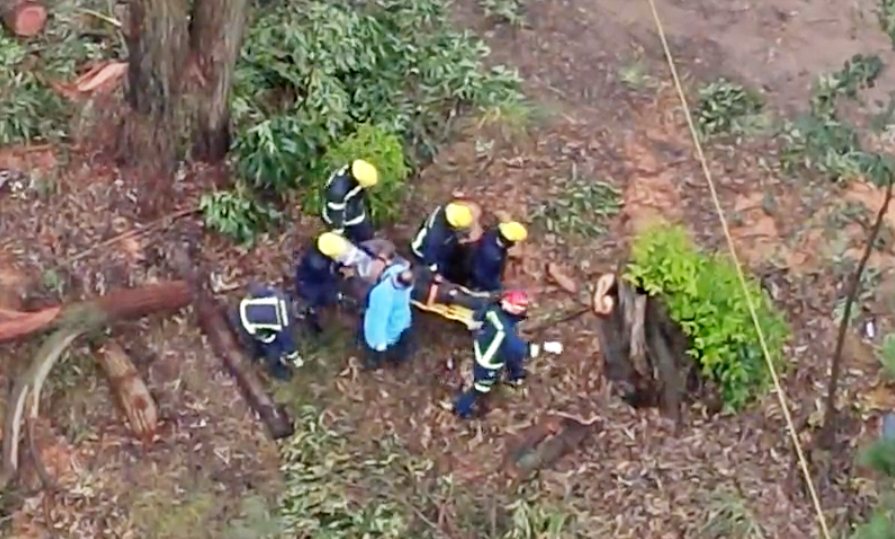 Un hombre sufrió un accidente laboral esta mañana en Maldonado