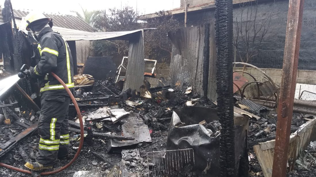 Bomberos combatió un incendio esta tarde en Maldonado
