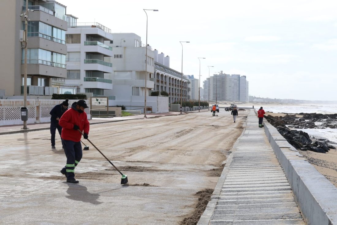 Realizan reparaciones tras el temporal que afectó a la zona costera