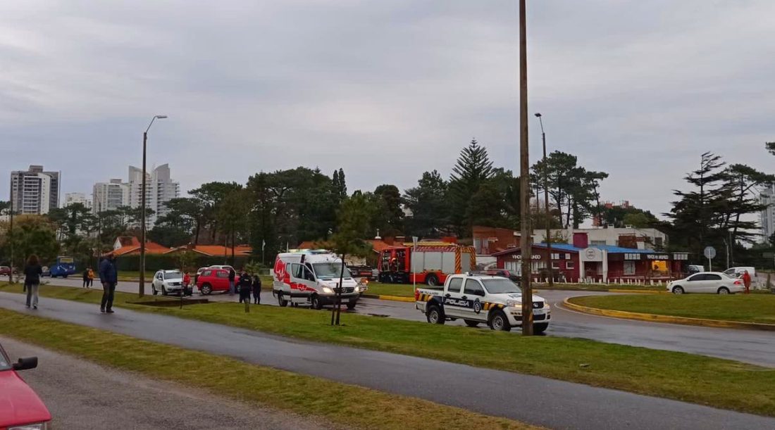 VIDEO: siniestro de tránsito múltiple en Punta del Este