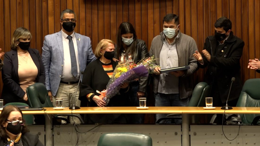 Junta homenajeó a Diario La Democracia en sus 99 años