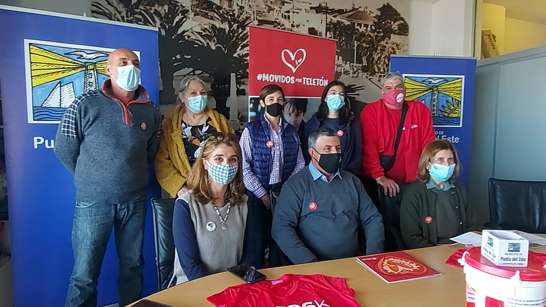 Carballal dio el puntapié inicial a la colaboración de Punta del Este con la TELETÓN