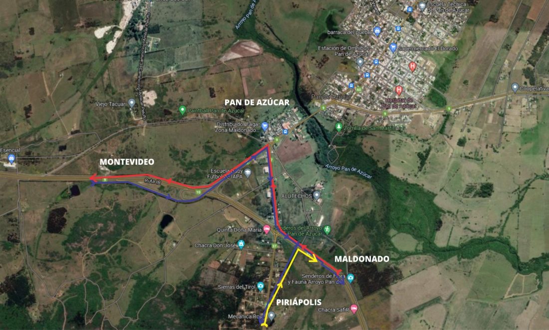 Desde mañana se producirán cambios en la circulación en el cruce de rutas Interbalnearia y 37
