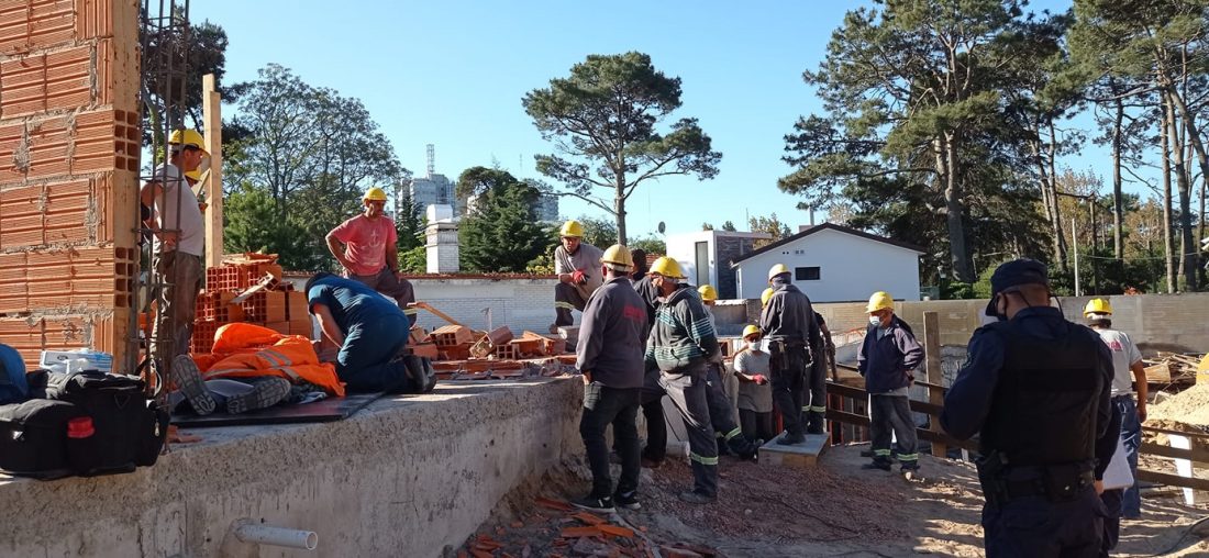 Accidente laboral en una obra de Punta del Este