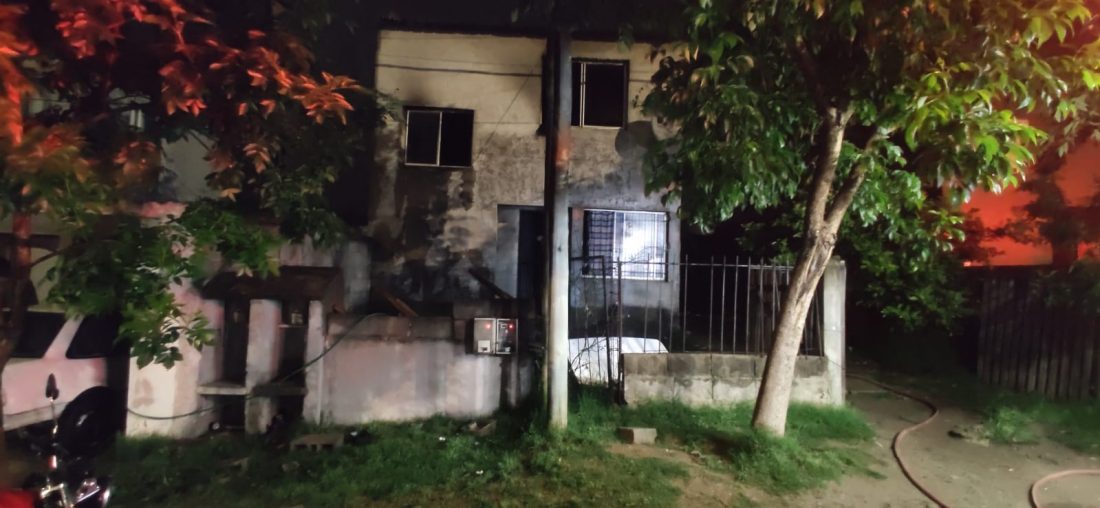 Dos mujeres debieron ser trasladadas al Hospital por quemaduras en un incendio