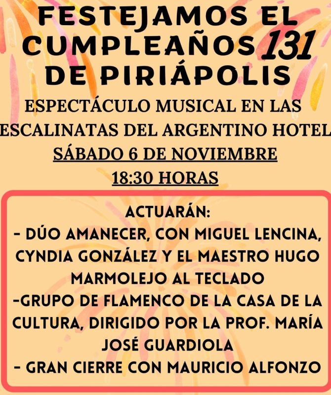 Actividades por los 131 años de Piriápolis