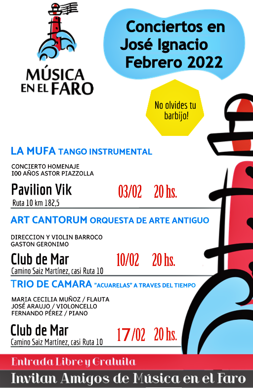 Calendario de conciertos en José Ignacio