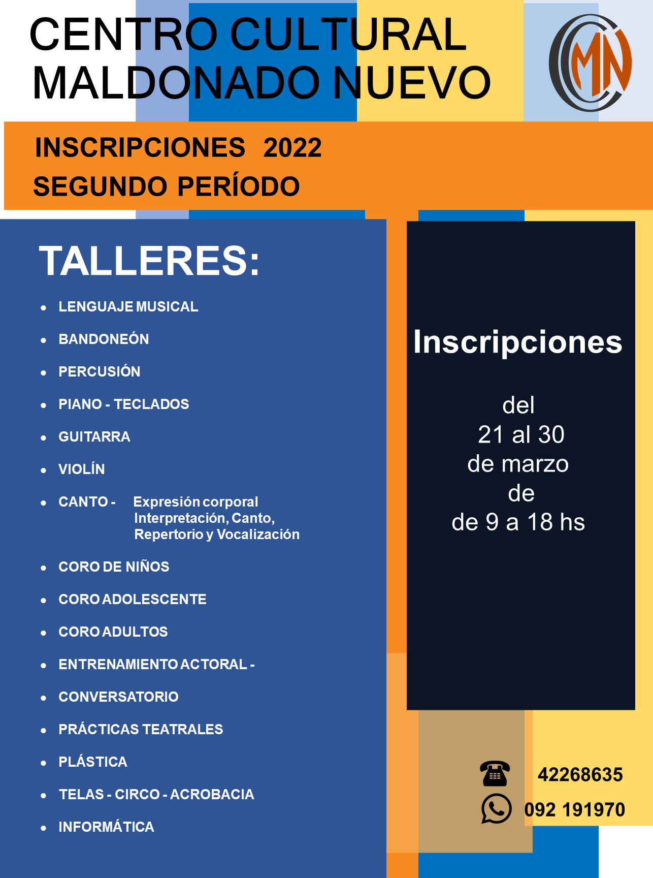 Anotan para actividades en el Centro Cultural de Maldonado Nuevo