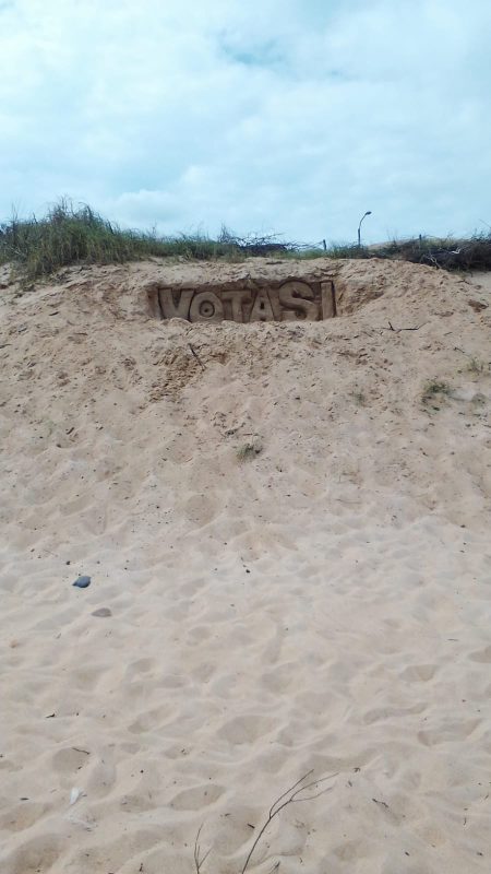 Intendencia denuncia afectación de duna con campaña proselitista