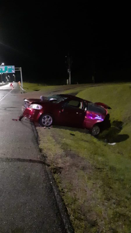 Una mujer terminó lesionada al despistarse su vehículo en la Ruta Interbalnearia