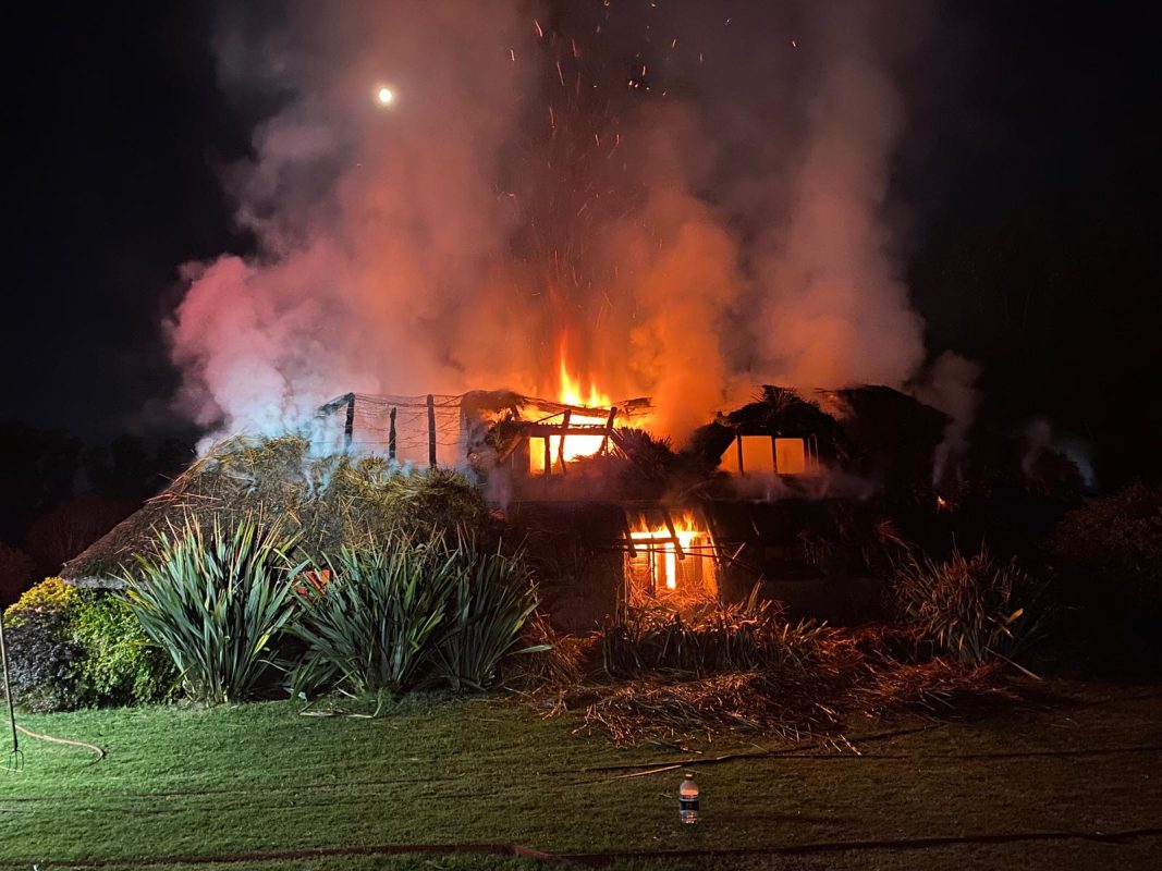 Una casa se incendió este viernes