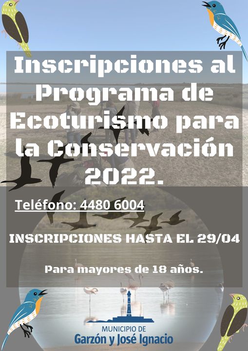 Anotan para Programa Ecoturismo