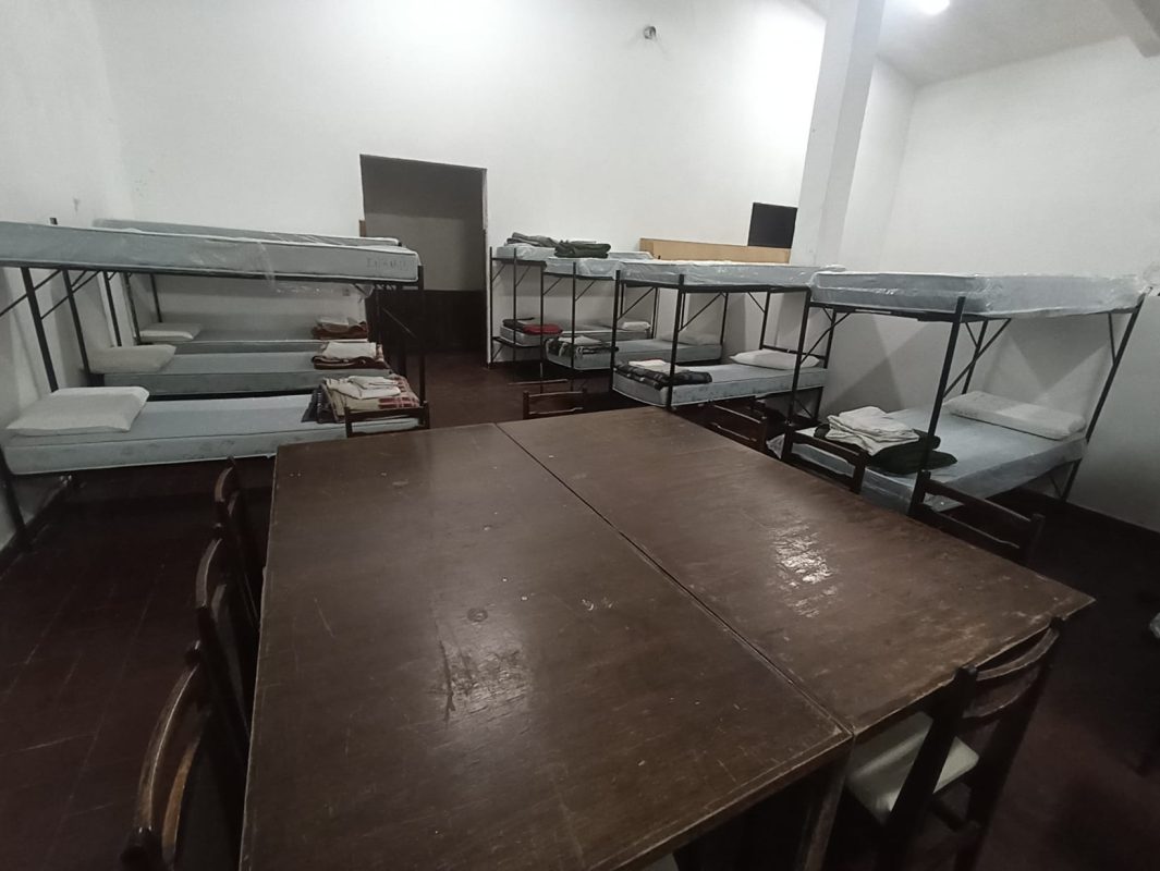 CECOED Maldonado trasladó a una familia a las instalaciones del Batallón de Ingenieros N° 4