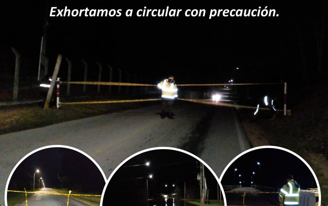 Varios pasos cortados en San Carlos