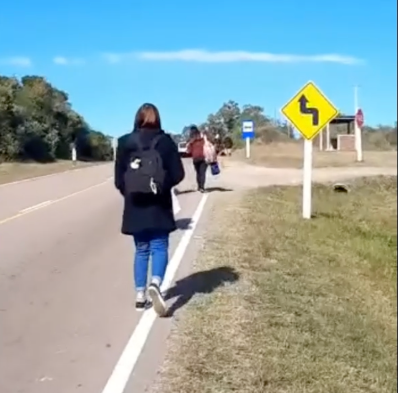 Este es el video que difundió una edil mostrando situación de pasajeros de una línea de ómnibus