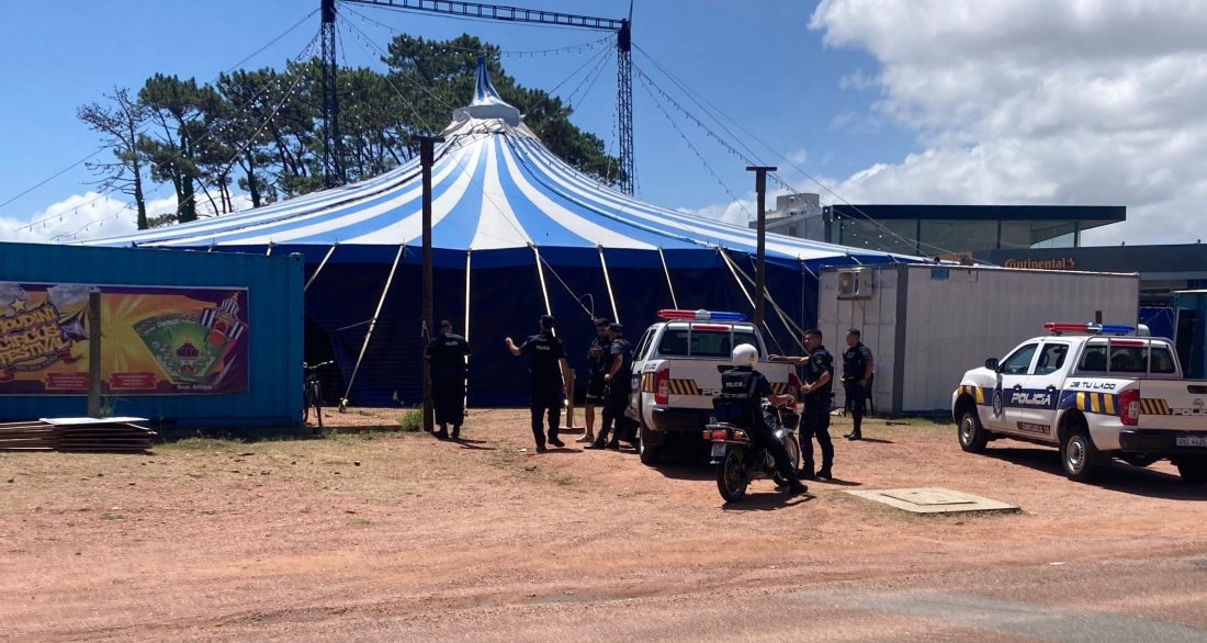 Allanaron un circo por una agresión a un cuidacoches en Maldonado
