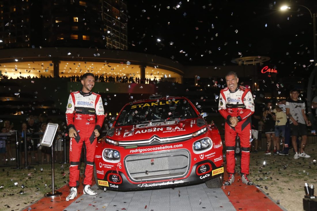 El piloto Rodrigo Zeballos presentó nuevo vehículo con una exhibición callejera en Punta del Este