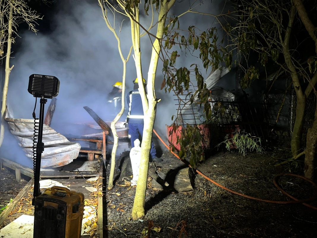 Una falla eléctrica habría sido el detonante de un incendio en Punta Ballena