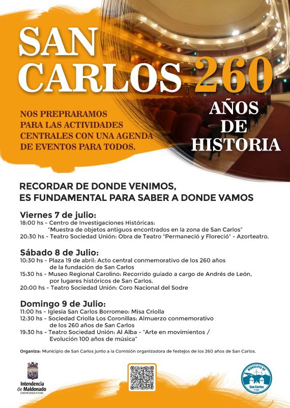 Estas son las actividades de los festejos por los 260 años de San Carlos