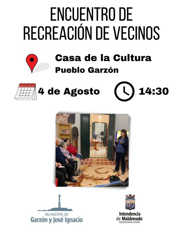 Encuentro de vecinos en Garzón
