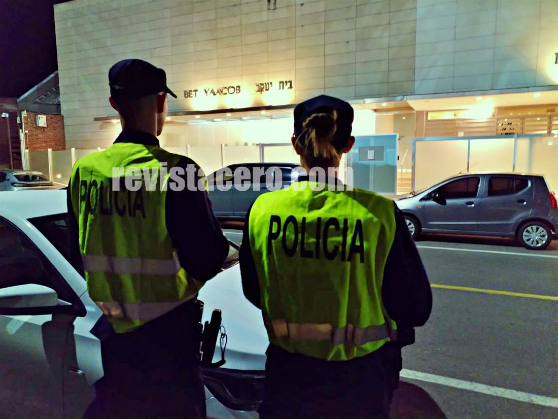 Policía custodia la Sinagoga de Punta del Este