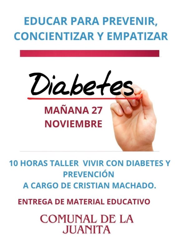 Realizan taller sobre «Vivir con diabetes»