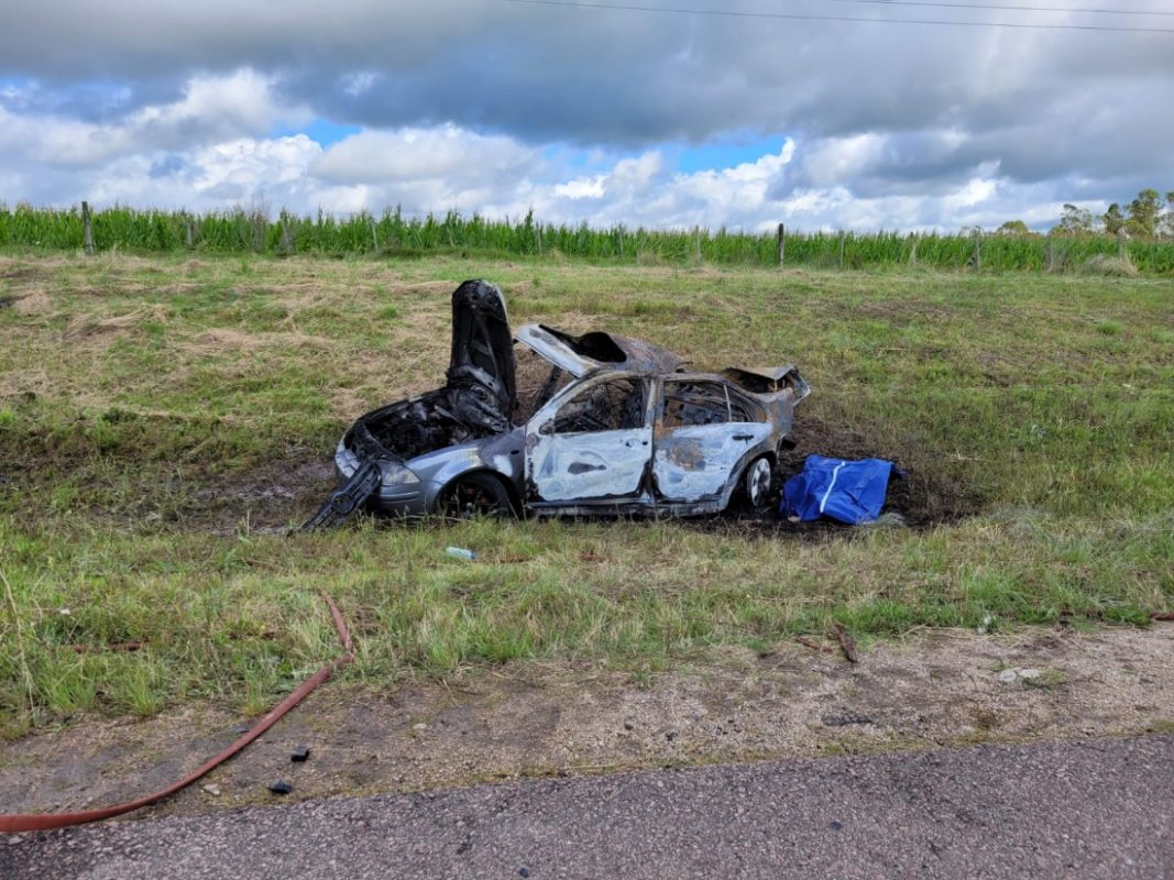 Tragedia en la ruta: murieron tres personas, dos de ellas calcinadas