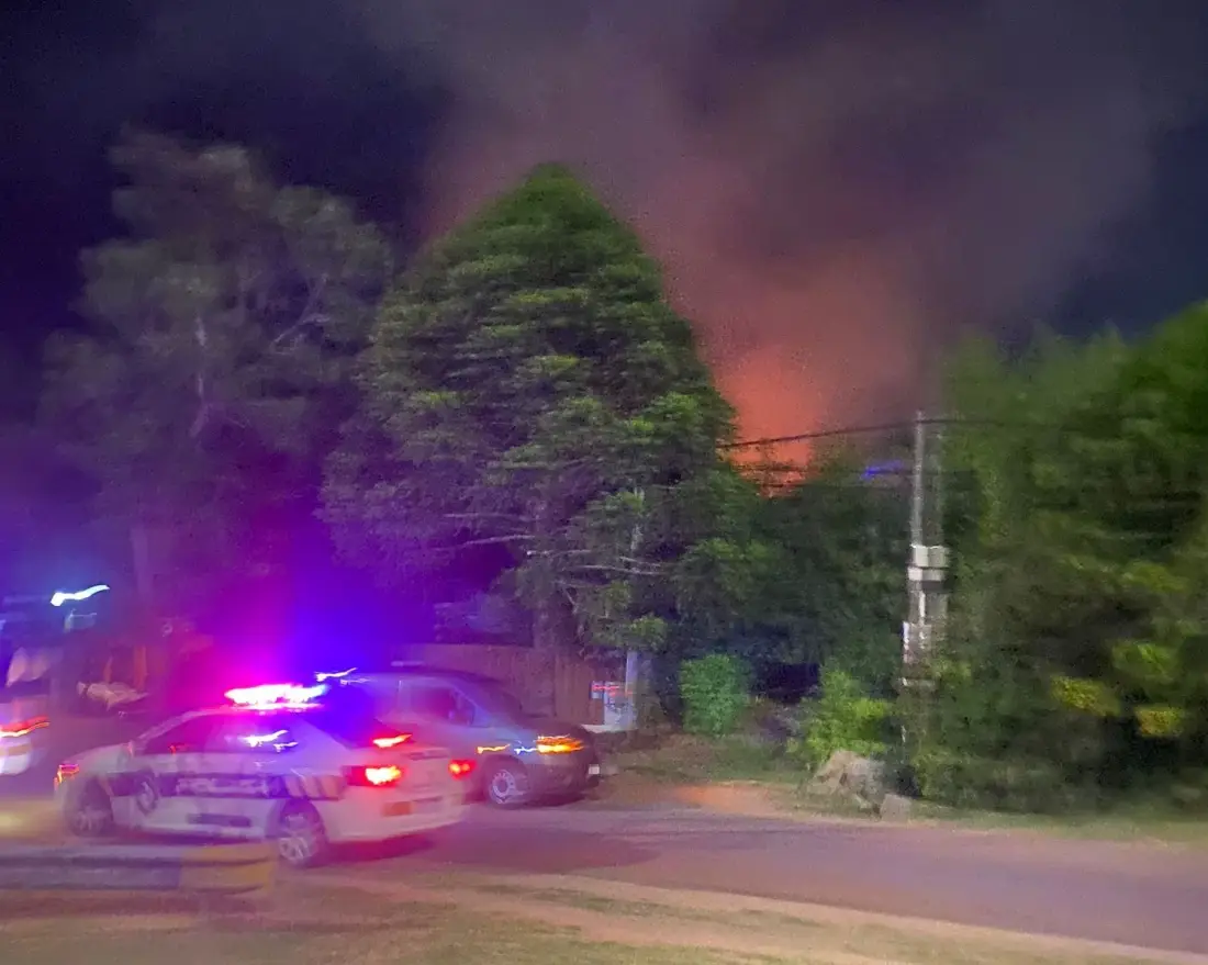 Un vivero se incendió anoche en Punta del Este