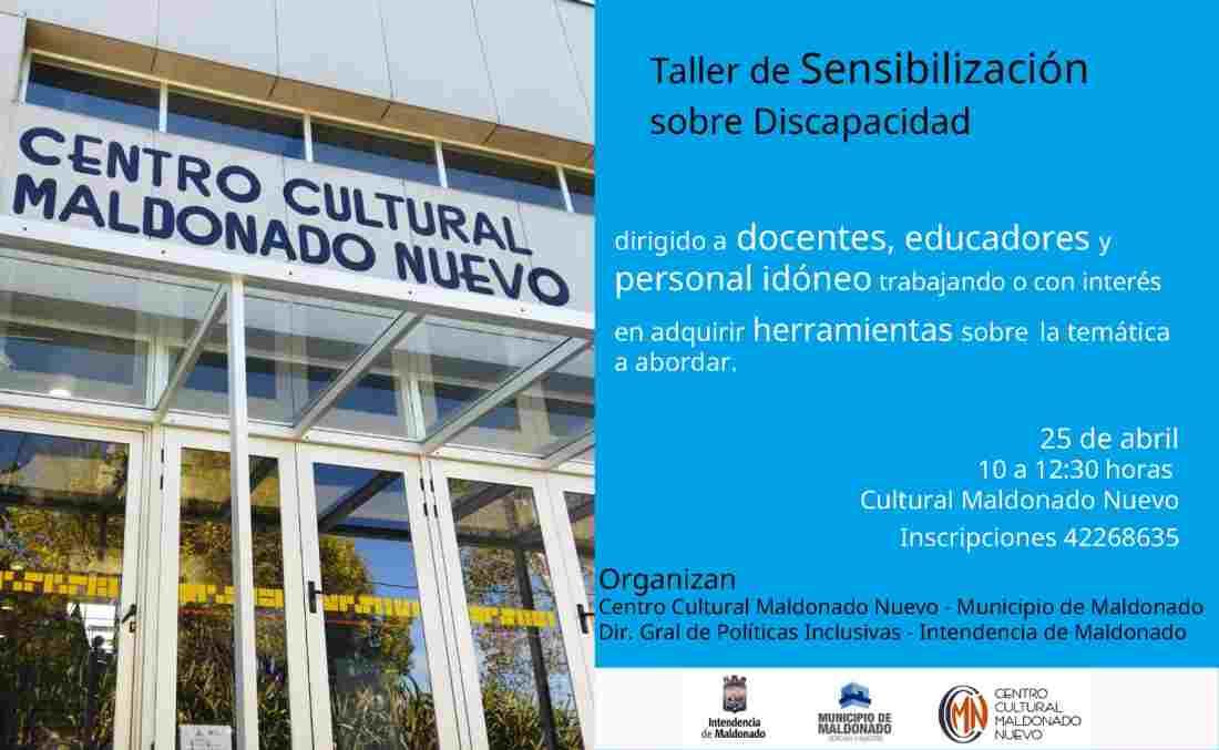 Taller de Sensibilización sobre Discapacidad en el Centro Cultural Maldonado Nuevo
