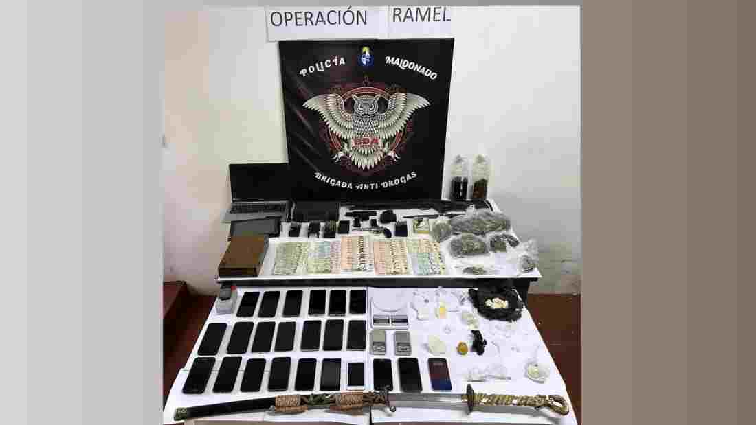 En una serie de acciones sin precedentes desarticularon a una banda dedicada al narcotráfico en Maldonado