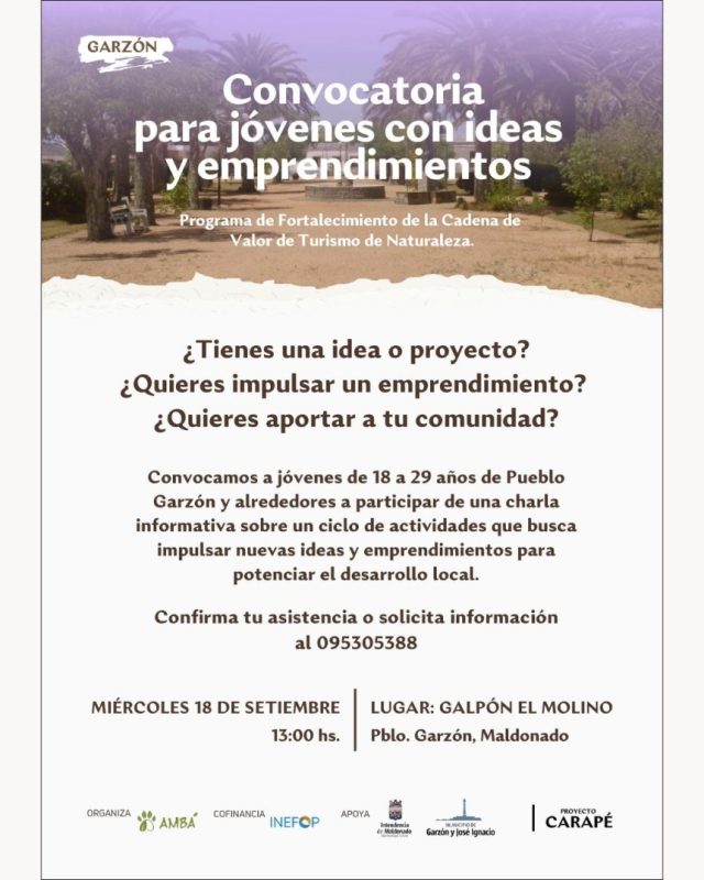 Convocan a jóvenes de Garzón con ideas y emprendimientos