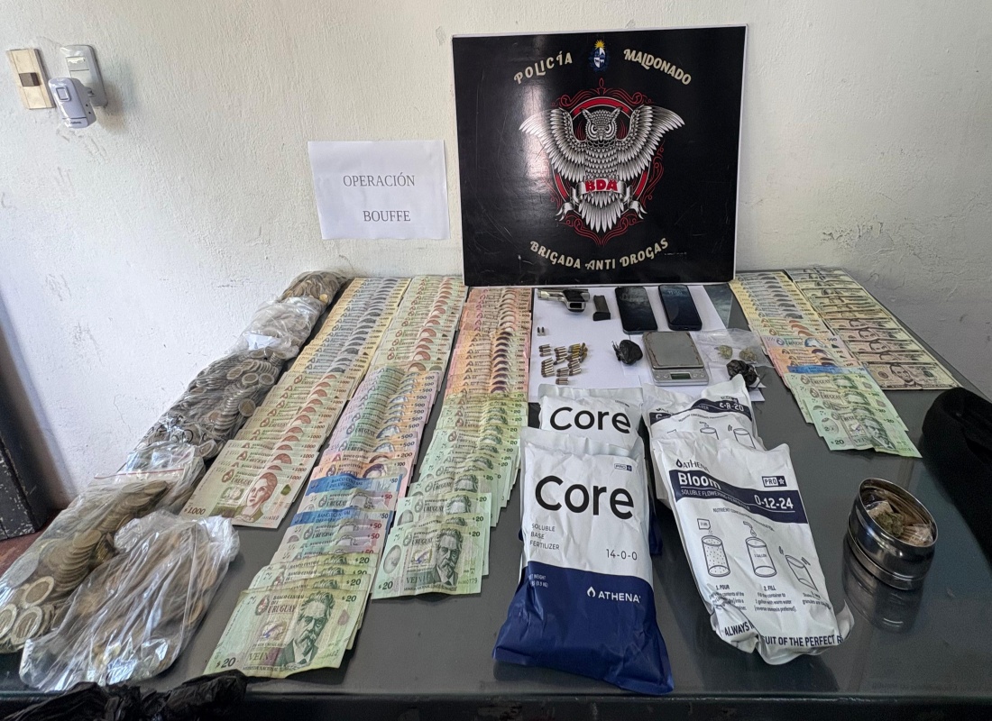 Desmantelaron un laboratorio de drogas en Maldonado