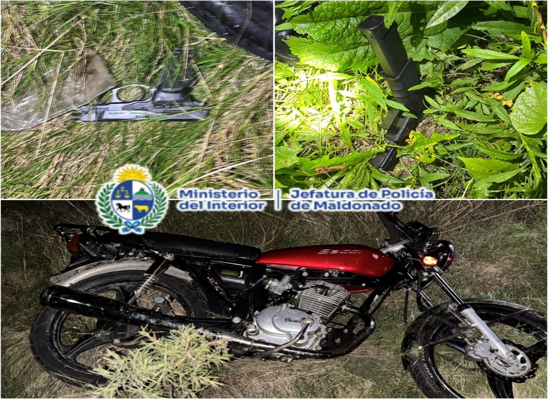 Dos detenidos con armas de fuego y chaleco antibalas tras operativo en Maldonado Nuevo