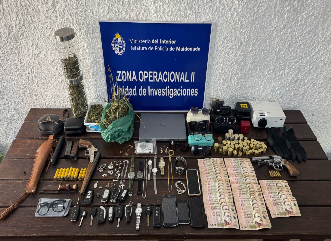 Desarticulan organización delictiva tras múltiples hurtos en Maldonado: hay dos condenados