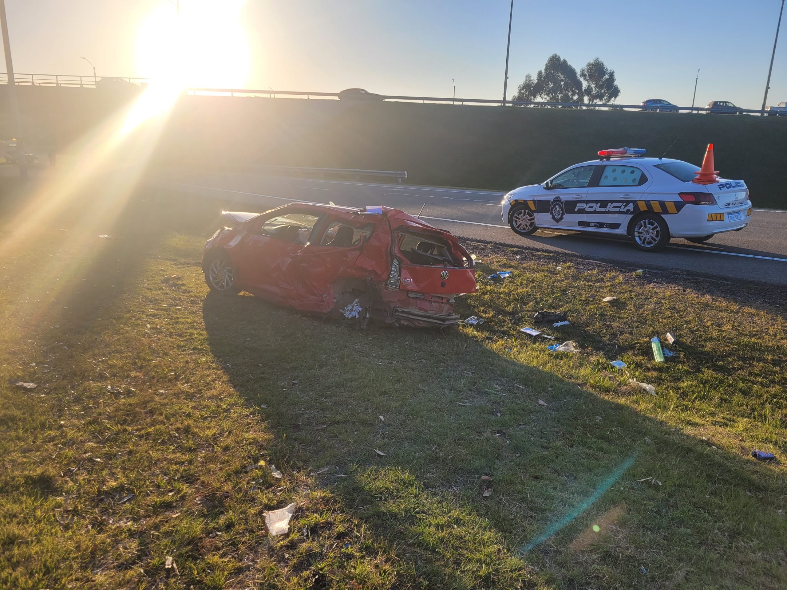 Murió la acompañante del auto embestido por camioneta argentina en trágico siniestro vial