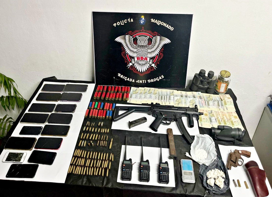 Megaoperativo KOBA: ocho judicializados tras múltiples allanamientos por narcotráfico en Maldonado y San Carlos