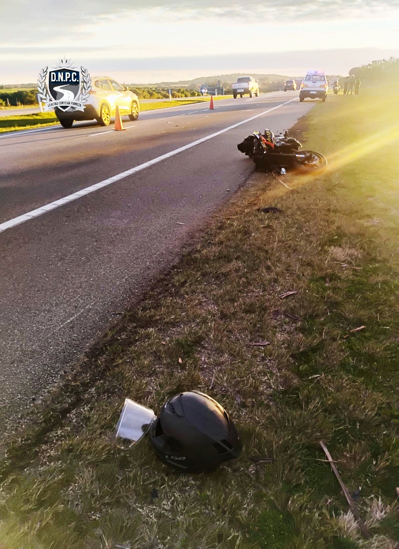 Grave siniestro en Pan de Azúcar: dos motociclistas resultaron con múltiples fracturas