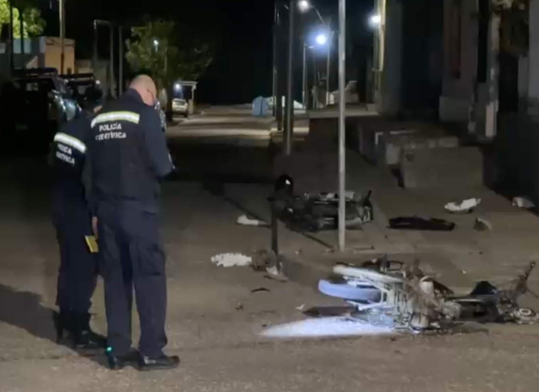 Dos motociclistas resultaron heridos tras fuerte choque en Maldonado