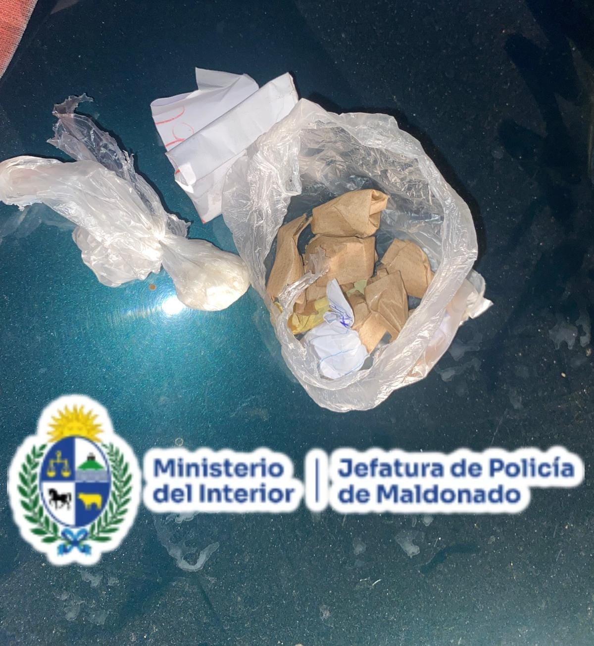 Condenado a dos años de prisión tras ser detenido con cocaína en Pan de Azúcar durante patrullaje nocturno