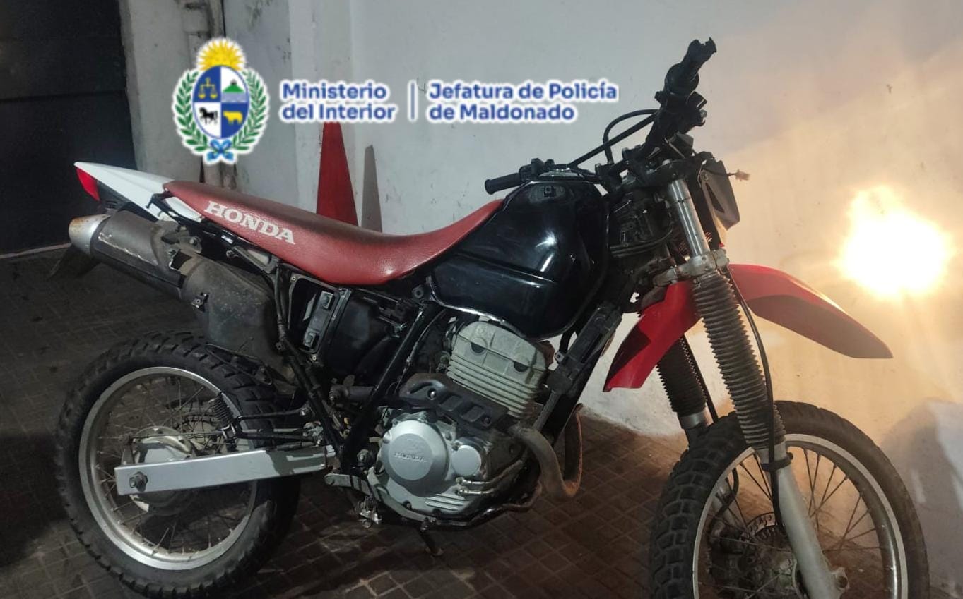 Recuperan moto hurtada y detienen a un hombre durante un Operativo Impacto