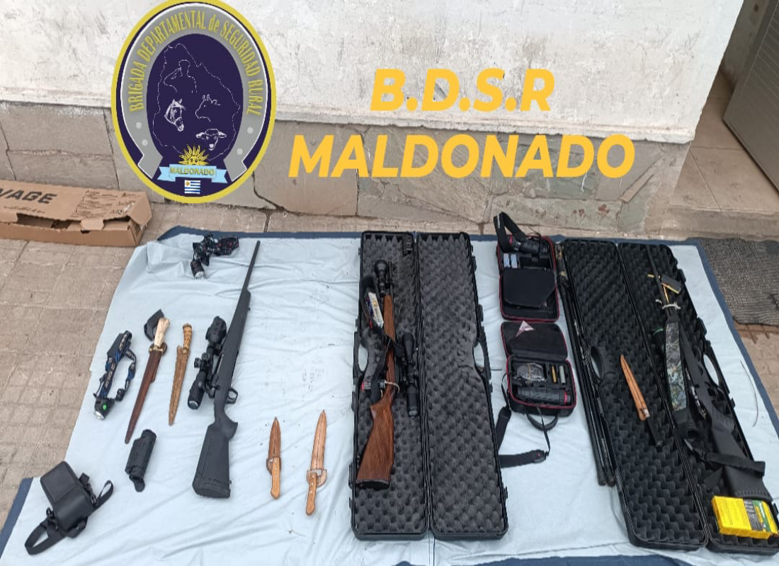Operativo rural: incautaron camioneta, armas y animales cazados ilegalmente en Maldonado