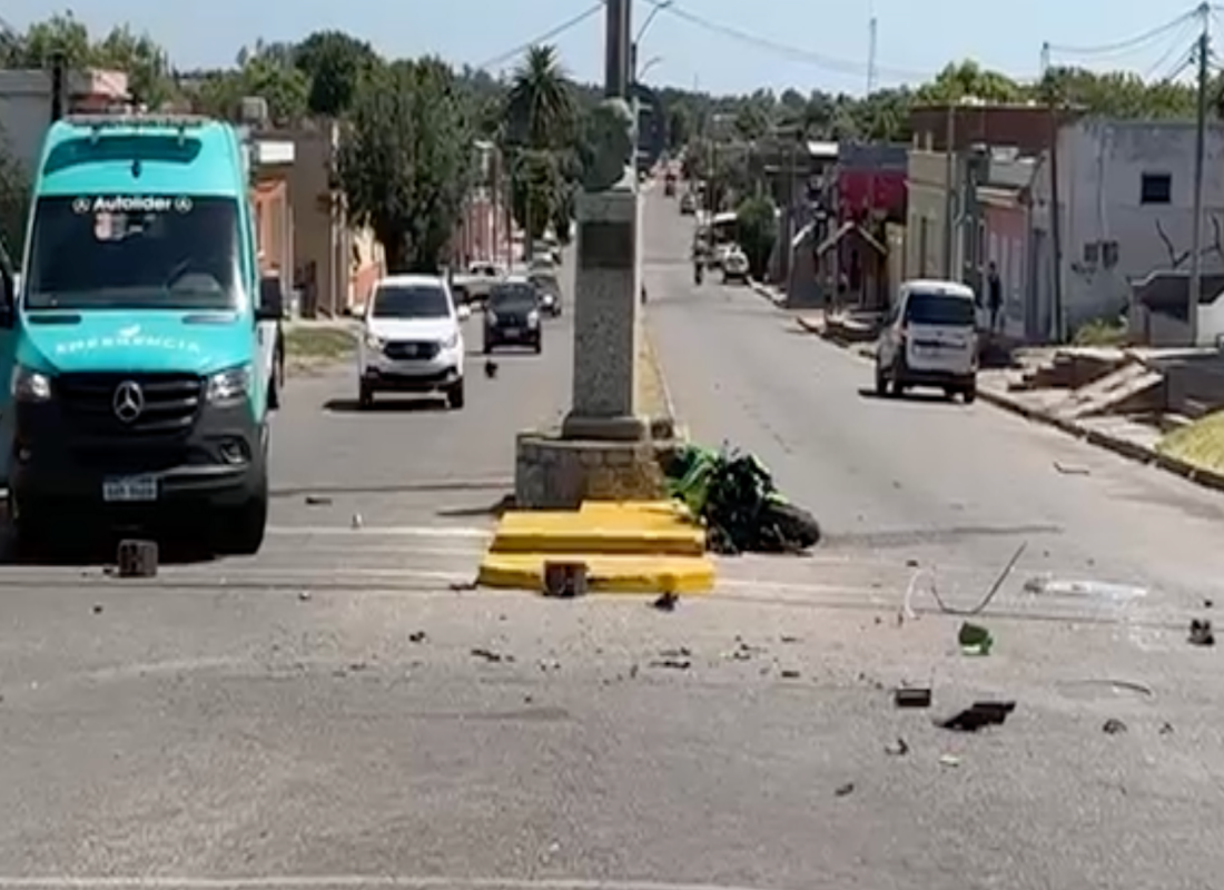 Motociclista grave tras siniestro de tránsito en San Carlos