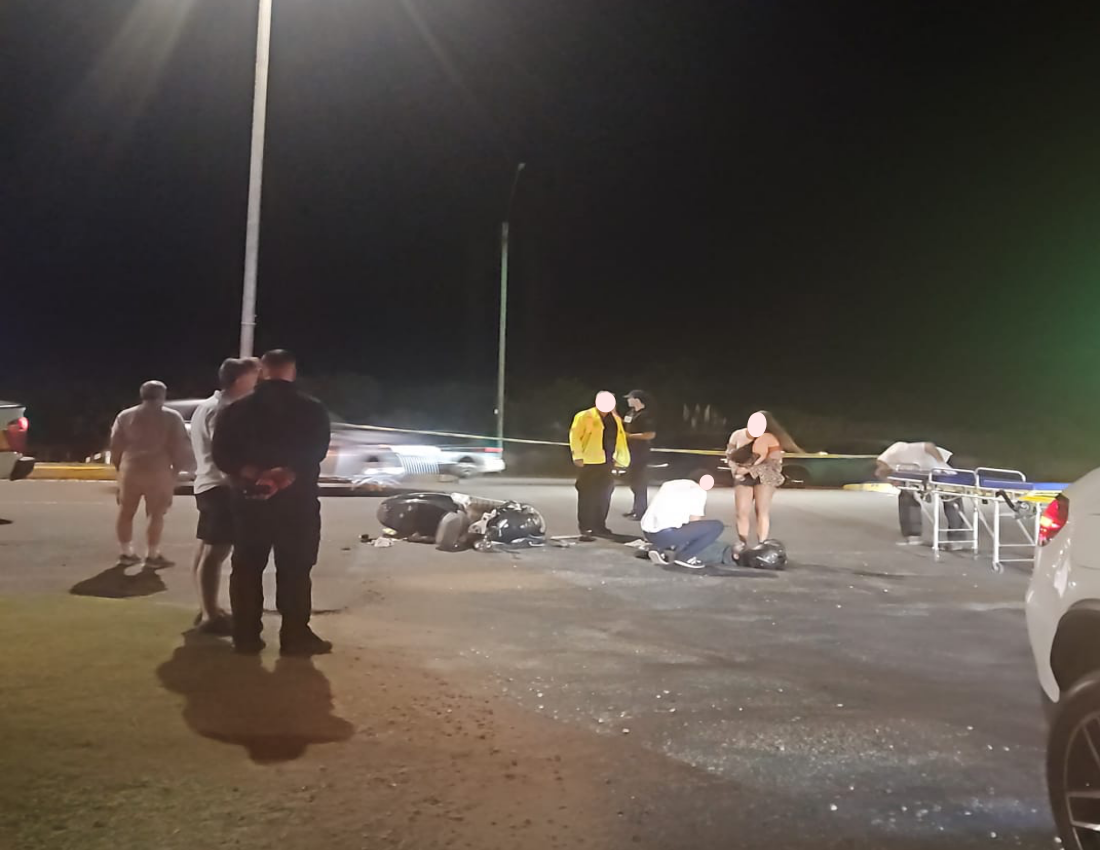 Accidente de tránsito con dos personas lesionadas en Punta del Este