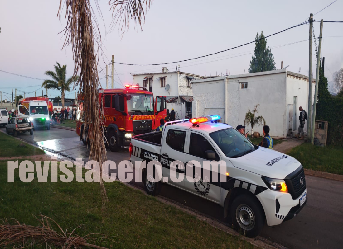 Video reporte: una mujer murió en medio de un incendio en Maldonado